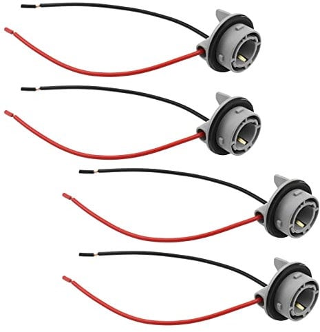 VGOL 4 STK 1156 LED Lampenfassung BA15S Lampenfassung Adapter Lichtsockel Kabelbaum Stecker Vorverdrahtete Verdrahtungsbuchsen Auto LKW Anhänger Armaturenbrett Lichter