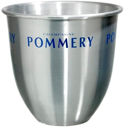 Metal Silver Pommery Champagne Branded Ice Bucket, Ideal for Wine/Sparkling Wine