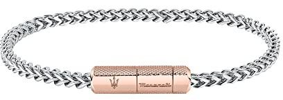 Maserati Jewels bracciale Uomo in Acciaio, ip oro rosa - JM223ATK24