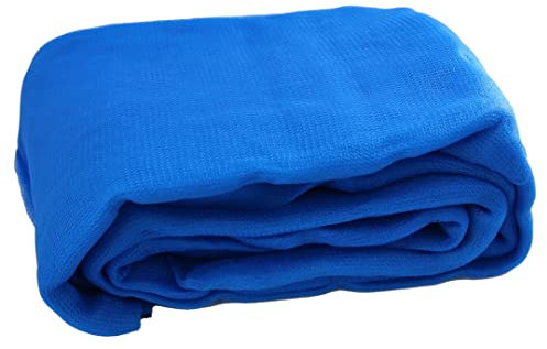 Lacers Gerüstschutznetze | Staubschutznetzte HDPE | Engmaschig | Robust | Vogelschutznetz | Gartennetz | Teichnetz | Obstbaumnetz | Taubennetz | Balkon Netz (2,57x10m, Blau, 4)