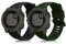 kwmobile 2X Sportarmband kompatibel mit Garmin Instinct 2 Solar/Instinct 2 Armband - Fitnesstracker Band Set aus TPU Silikon