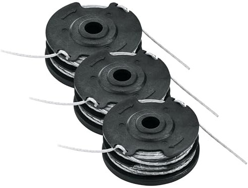 Bosch F016800351 Recharge et bobine de fil intégrée de 6 m de long Ø 1,6 mm d'épaisseur de fil pour coupe-bordures (Lot de 3)