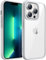 JETech Case for iPhone 13 Pro Max 6.7-Inch, Shockproof Phone Bumper Cover, Solid Color Matte TPU Frame, Anti-Scratch Clear Back (Silver)