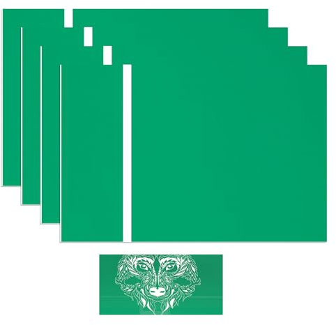 4 carteles acrílicos verdes de 20 x 30 cm para grabado láser, carteles de plástico personalizados a medida para el hogar, oficina, tienda, panel verde con grabado en blanco
