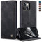 owlhold Cover iPhone 14 Custodia iPhone 14 Magnetica Portafoglio Flip[Antiurtoo][Cavalletto][Carta Fessura] Cover Pelle per iPhone 14 - Nero