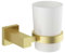 Froma Gold Toothbrush Holder Bathroom Accessory Wall Mounted Ceramic Tumbler & Gold Holder