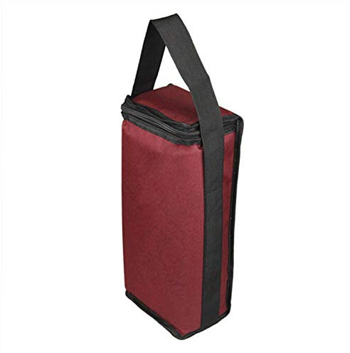 Sac isotherme pour vin et bouteilles | Porte-bouteille de vin anti-fuite, Sac isotherme pour voyage, pique-nique, rouge bordeaux, 36 x 16 x 10 cm