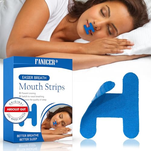 60 Stück Mundpflaster Schlafen, Schnarchstopper, Anti Schnarch Mouth Tape für Sleeping, Schnarchpflaster Sleep Tape, Gegen Schnarchen für Besser Atmen für Breathing
