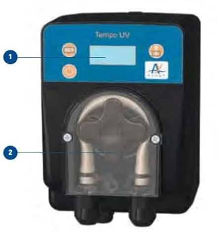 Pompa dose di tempo UV - ossigeno attivo (perossido) / algicida