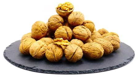 Walnüsse in der Schale aus Frankreich/Grenoble 500g | ohne Zusätze | Naturbelassen mit Schale | Walnuss ungesalzen ungeschält | 100g/250g/500g/1kg | getrocknete Nüsse | Walnusskerne mit Schale