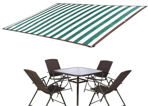Balkon-Sonnenschutz, Netzstoff, für Garten, Balkon, mit Ösen, Sichtschutz, Sonnenschutz, UV-Schutz, atmungsaktiv, Sonnenschutz für Gewächshaus