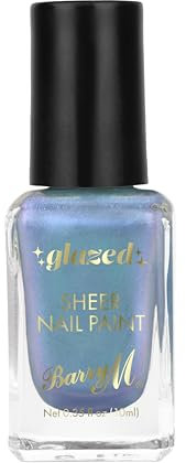 Barry M Glazed Nail Paint Shade So Infinite | Glossy Blue Nail Polish