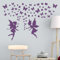 ANATTASOUL Fee und Schmetterling Wandtattoo, Wandaufkleber Wandsticker Wanddeko Selbstklebend für Wohnzimmer, Schlafzimmer, Flur, Badezimmer, Küche, Wanddeko