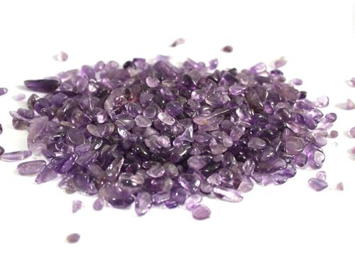 Vnook 1000g Kristallsand, Kristall Kies, 3-5mm Vasenfüller, Blumentopf dekorative Glassteine, Sand für den Boden eines Aquariums, for Aquarium, Flower Pot Landscaping Decorative(Purple)