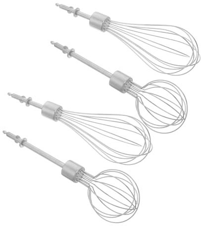 PEPLAYTAL 4stücke Edelstahl-schneebesen Für Handmixer Ersatz-rührköpfe Für Mixer Mini-schneebesen Aus Edelstahl Für Backen Und Kochen Rührbesen Für Handmixer Ersatzteil Für Elektromixer