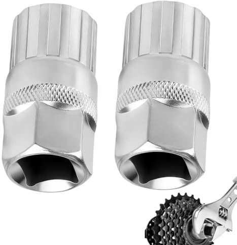 ROHMERIQUE 2 Pcs Carbon Steel for Shimano Cassette & Freewheel Lockring Removal Tool, Durable Bottom Bracket Repair Tool, Compatible with Shimano, Sunrace, SRAM, DNP 6-11 Speed Mountain Bikes