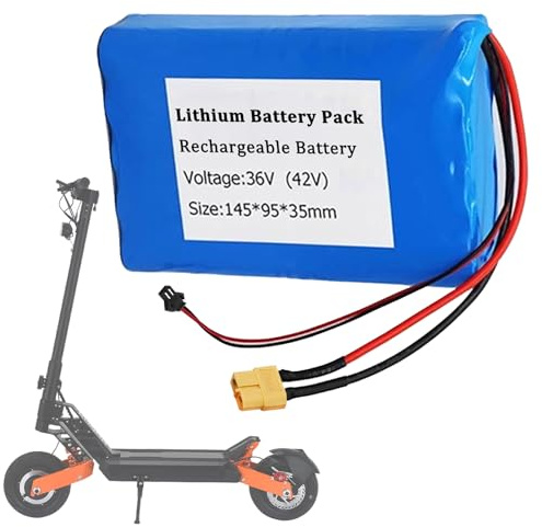 SSCYHT Batterie au Lithium 36 V 8 Ah 6 Ah 10 Ah Batterie Rechargeable 10S2P Batteries Remplacement 36 V Batteries pour Hoverboard pour Scooter électrique avec Ports SM et XT60,36v10ah