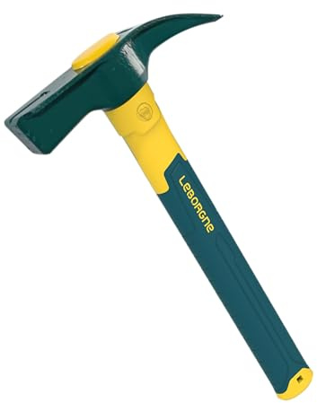 Marteau de coffreur racleur en acier forgé trempé avec côté denté et lisse