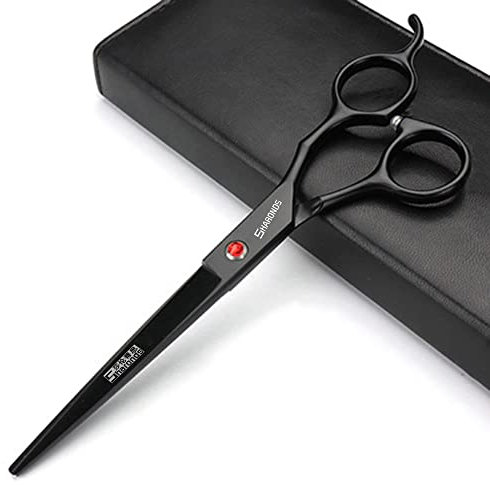 Haarschere 7/7.5-Zoll-Haarschere Schere Schwarze Schere schneiden Friseurschere