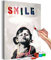 murando - Malen nach Zahlen Street Art Banksy 40x50 cm Malset mit Holzrahmen auf Leinwand für Erwachsene Kinder Gemälde Handgemalt Kit DIY Geschenk Dekoration n-A-0605-d-a