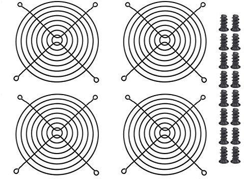 Easycargo Black Fan Grill/Guard (140mm)