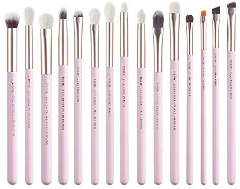 Jessup Augen Makeup Pinselset Professionelles Augenpinsel Set Schminkpinsel Kosmetikpinsel Lidschatten Eyeshadow Brush Blender Puder Synthetische Haare 15 Stück T294