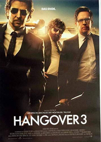 Hangover 3 - Bradley Cooper - Zach Galifianakis - Filmposter 37x53cm gerollt