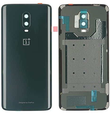 OnePlus 6T Gehäuse Back Cover Deckel Rückseite Kamera Linse Glas Mirror Black schwarz