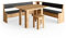 Vicco Eckbankgruppe Roman, Goldkraft Eiche/Anthrazit, 210 x 180 cm mit Tisch