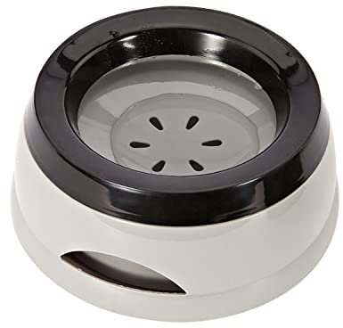 TOWEAR Gamelle Flottante Anti-Débordement et Anti-Étouffement pour Chien, Chat, Chiot (Gris)