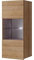 Lomadox Hängevitrine mit Glasboden und Glasrahmentür in Eiche Gold Nb., B/H/T ca. 45/117/32 cm