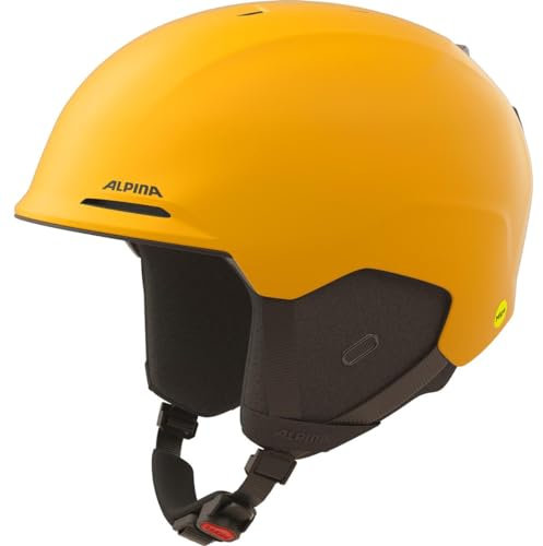 Alpina Kroon Mips Skihelm (55-59 cm, 45 burned/yellow matt)