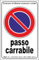 M-ITALY CARTELLO SEGNALETICO - passo carrabile autorizzazione personalizzato - Adesivo Extra Resistente, Pannello in Forex, Pannello In Alluminio (30x42, Plastica)