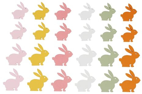 VBS Streuteile Florence 3-5,5cm aus Sperrholz Frühlingsdekoration Streudeko Hase