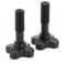 1 Pair Canopy Fixing Screws, Garden Swing Canopy Frame Accessories Bolt Black Plastic Screws For Garden Swing Chair Canopy