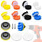 kit lucidatura auto, Set di 22 spugne per lucidatur, tampone lucidatura auto 80mm, Kit di lucidatura per ceretta lucidatura con Adattatore per Trapano e Cuscinetti per Ceretta in Lana