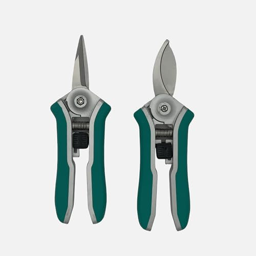 Bypass Garden Secateurs and Snips | Pruning Shears | Garden Scissors | Stainless Steel Blade and Locking Mechanism | Pruning Scissors for Branches, Flowers, Plants & Bonsai