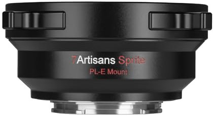 7artisans PL-E - Adaptador de montaje de lente con bloqueo giratorio compatible con lentes PL a cámaras Sony E/NEX A7S3/FS7/5/FX9/A7R4/R3/A/Nex Series