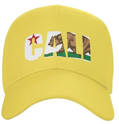 Sonnenmütze Cali Kalifornien Bär Flagge Flat Hüte Sonnenschutz,Freizeit Schirmmütze Mütze Für Herren Damen Sommer