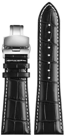 PUCHEN Lederuhrarmband große Breite 22 mm 24 mm 26 mm 28 mm Herrenuhrarmband Uhrenarmband mit Faltschließe,28mm