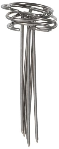 DONFAMDS 6pezzi Spiedini Verticali Acciaio Inossidabile Per Friggitrice Ad Aria Accessori Bbq Riutilizzabili Con Supporto Stabile Per e Verdure Per Grigliate e Cottura Al Forno