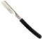 Parker Director Chrome Rasiermesser, nicht klappbar – im japanischen Stil mit Edelstahlarm, ergonomischem schwarzen Griff und Klingenschutzkappe – Ideal für Profis – 5 Klingen inklusive