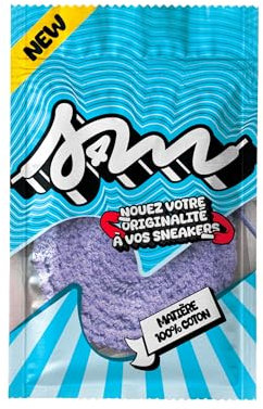 Générique Lacets Fluffy SELL4ME Violet 10mm - 120cm / Lacets Peluche Prenium pour Sneakers, Baskets/Lacet Moumoute, Lacet Larges pour Jordan, Nike, Adidas, Asics