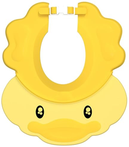 Dryxog Gorro de Ducha para Bebé Ajustable Protector Cabeza Bebe Suave y Flexible Gorro Ducha Niños Protege Tu Cara y Tus Oídos Se Aplica a Lavado de Cabello para Niño Niña