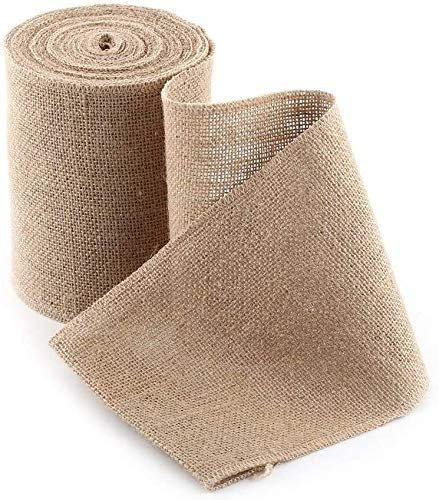 10m Rolle Jute Band Vintage Tischläufer Jute Band für DIY Handwerk Hochzeit Haus Dekoration Breite 15cm