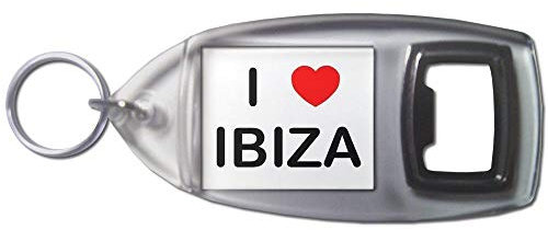 I Love Ibiza - Porte-clés en Plastique ouvre-Bouteille