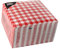 PAPSTAR Motivservietten Vichy Karo, 330 x 330 mm Bedruckt, 14 Falz, 3-lagig, Tissue, rot weiß kariert - 1 Stück (87102)
