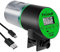 Petbank Distributeur Nourriture Poisson Aquarium - Timer Rechargeable avec Câble de USB Charger, Distributeur Automatique Aquarium avec Ecran LCD, Distributeur Nourriture Tortue,Vert