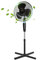Aigostar Elsie - Ventilatore a Piantana, 7 Pale Ventilatore a Piantana Silenzioso, 3 Velocità, 50W, Altezza Regolabile 108-123cm, Oscillazione 75°, Base stabile e salvaspazio, 1150 r/min, Nero