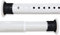 BAILEY JO Tringle Extensible pour Rideau de Douche 70-110CM sans Perçage en Acier Composé Couleur Crème Diamètre 32mm Barre Télescopique Multifonction pour Armoire/Penderie/Placard/Cuisine